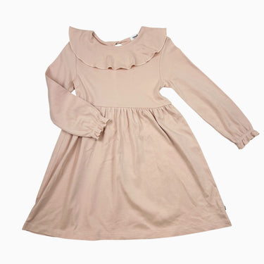 Robe à col rose en coton pimas 6-7Y