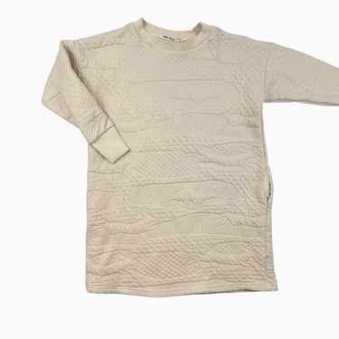 Robe rose pale matelassé 8-9Y