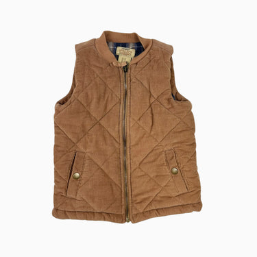 Veste vintage sans manche marron en corduroy 2Y