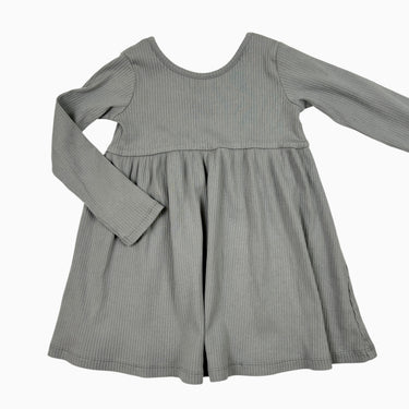 Robe grise côtelée 2-3Y