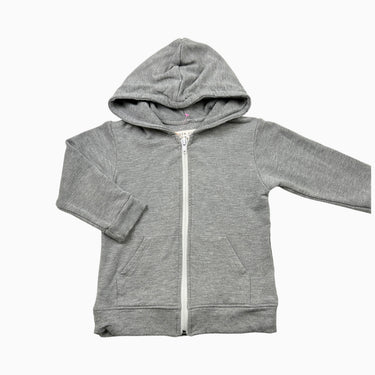 Veste à capuchon grise 12-18M