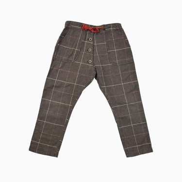 Pantalon taupe pied-de-poule 6Y