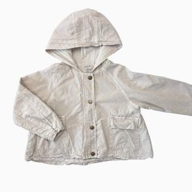 Manteau mi-saison sable en coton bio 6Y (Fait court)