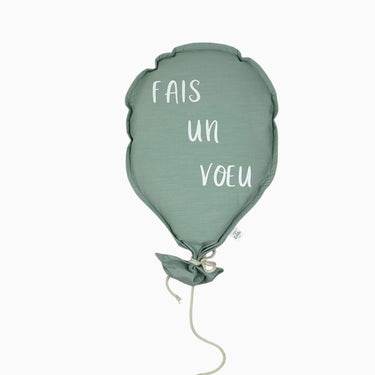 Ballon menthe mural 'Fais un voeu'