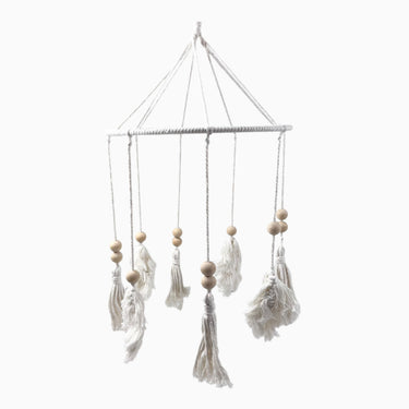 Mobile blanc 'pompons'