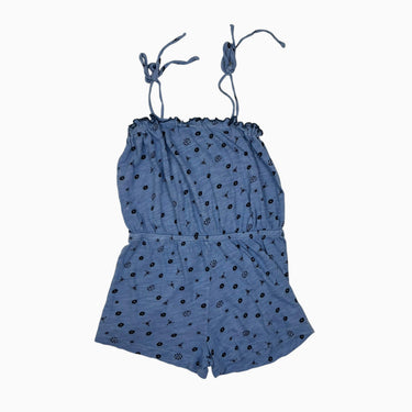 Combi bleue fleurie 7-8Y