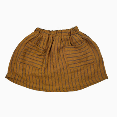 Jupe caramel à rayures 3-4Y