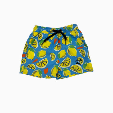 Short maillot avec filet bleu 'citrons' 6M
