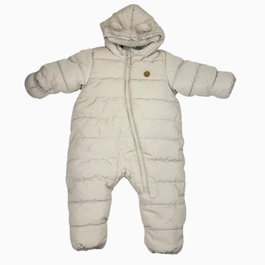 Combi d'hiver avoine doublée en peluche 6-9M