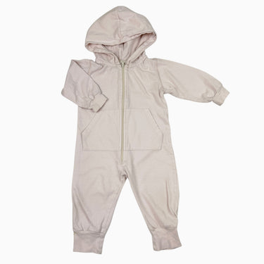 Combi à capuchon rose pâle 6-12M