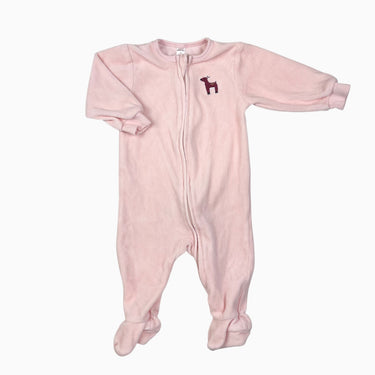 Pyjama rose 'biche' en velours 6M