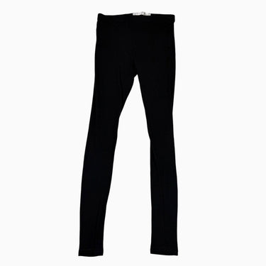 Legging noir style sous-couche noir en laine de mérinos 11-12Y