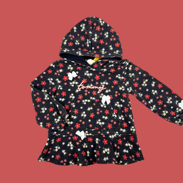 Hoodies fleurie Tommy boucles 4Y