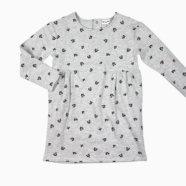 Robe grise 'petits fruits' 6Y