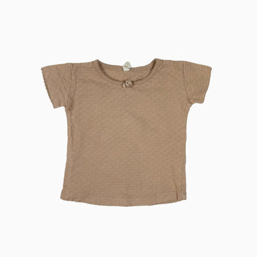 Haut saumon pointelle 6-12M