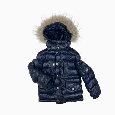 Manteau marine profond doublé en duvet 2Y