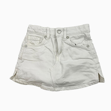 Jupe short blanc denim 6Y