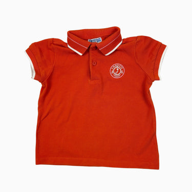 Polo orange en coton piqué 3Y