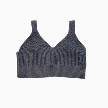 Haut cropped gris en viscose 8-10Y
