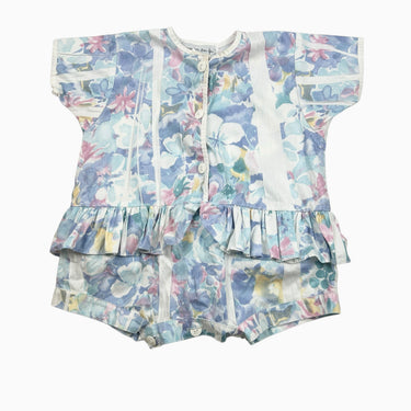 Barboteuse fleurie vintage 12M