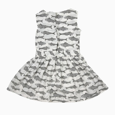 Robe blanche 'poissons' 6Y