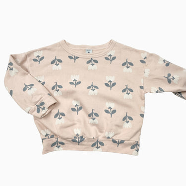 Pull rose à fleurs 4Y