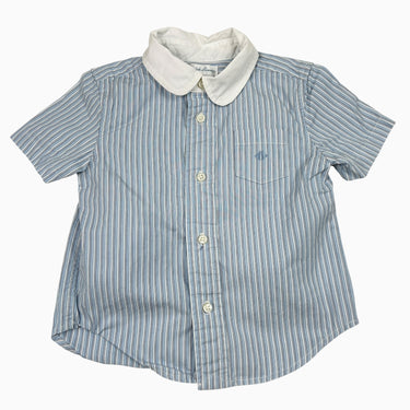 Chemise rayée bleue 18M