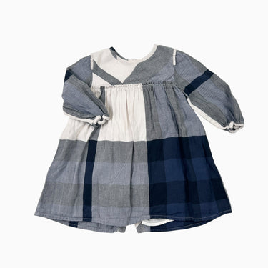 Robe carreautée marine 12M