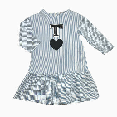 Robe à rayures bleues 'coeur' 150CM
