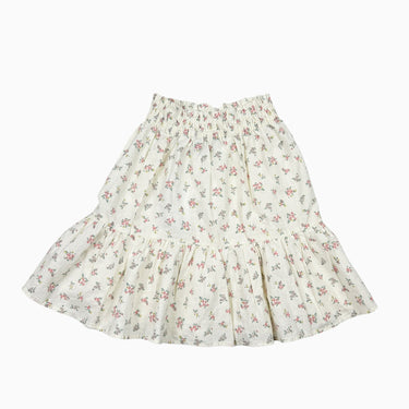 Jupe vanille fleurie 3-4Y