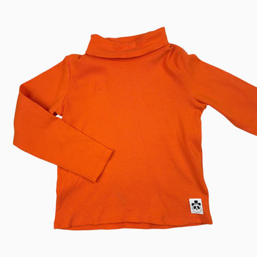 Pull à col roulé orange 7-9Y