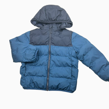 Manteau bleu marine à capuchon 5-6Y