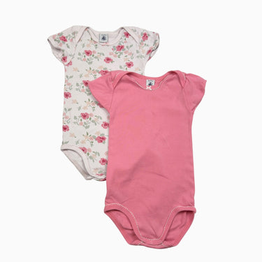 Duo de cache-couche rose fleuri 36M