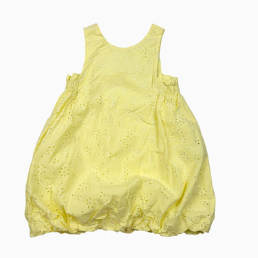 Robe ballon jaune avec broderie 2Y