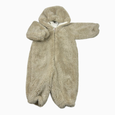 Combi beige en peluche 18M