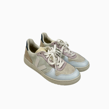 Sneakers colorblock pastel suède pour femmes 6US