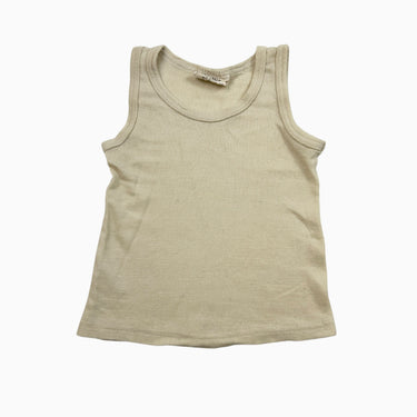 Débardeur vanille en laine vierge 104CM 3-4Y