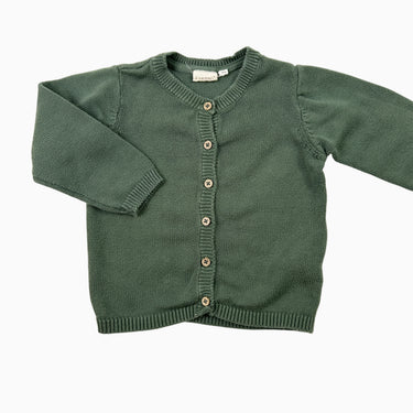 Cardigan vert en tricot 9M