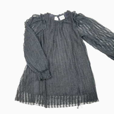 Robe grise texturée 6Y