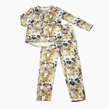 Ensemble thermique 'chats et chiens' XS 4-5Y