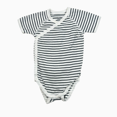 Cache-couche kimono à rayures marine 12M