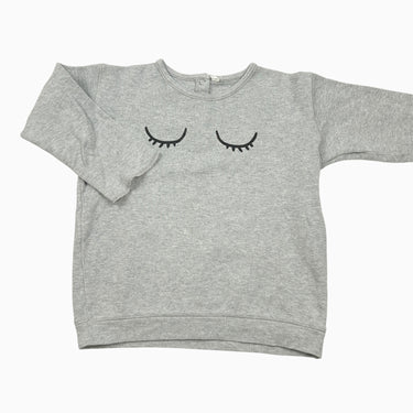 Chandail gris 'yeux' 2-3Y