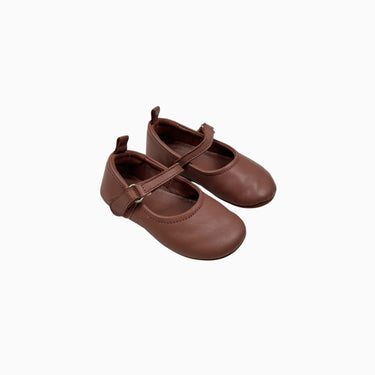 Ballerines terracotta à velcro 20EU