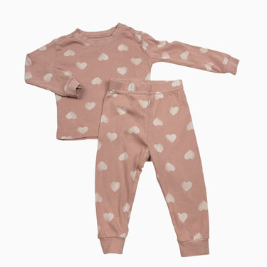 Pyjama rose 'coeurs' 12M
