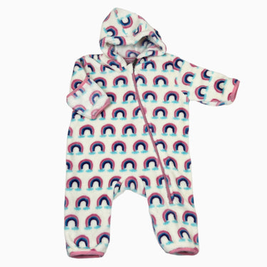 Combi 'rainbows' en peluche 6-9M