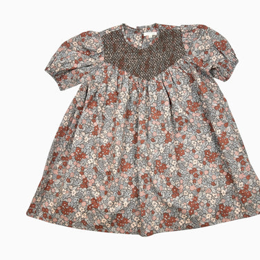 Robe fleurie smock 6Y