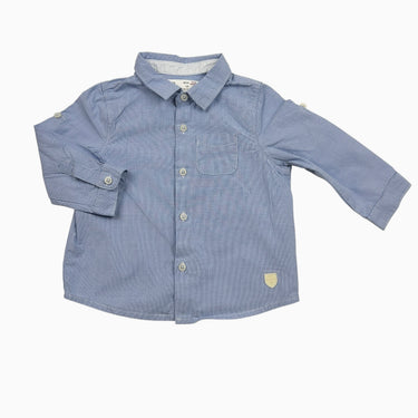 Chemise carreautée bleu 3-6M