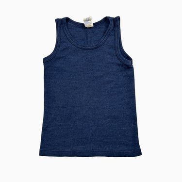 Débardeur marine en laine vierge 104CM 3-4Y