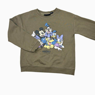 Pull kaki 'Mickey Mouse' 7-8Y