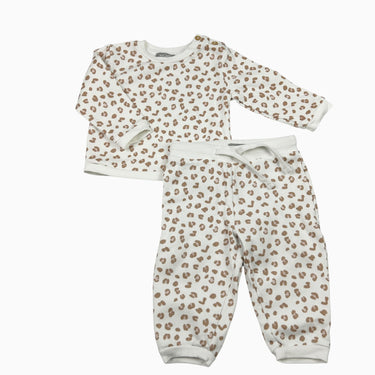 Pull avec jogger blanc léopard 9M